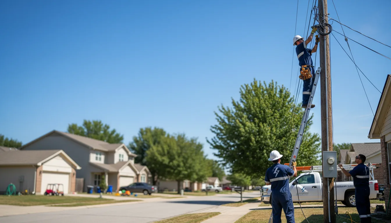 Residential electrician providing installation services in Royston, GA